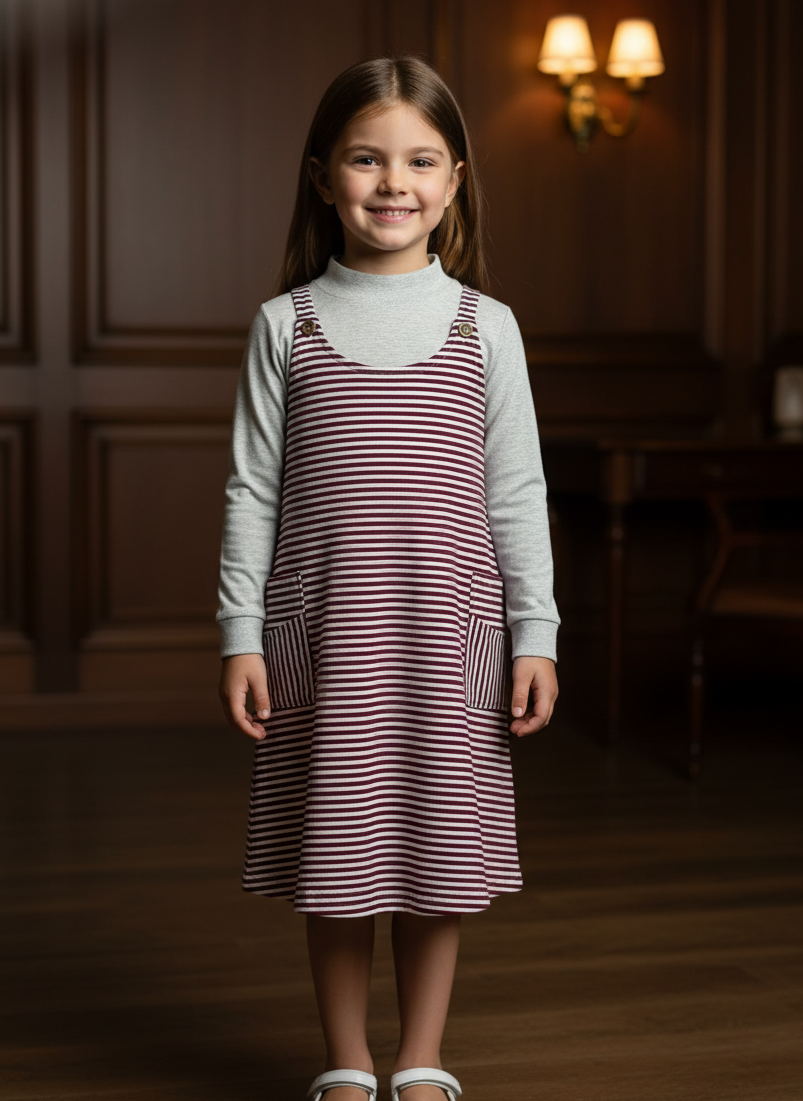 Autumn Breeze Pinafore Set