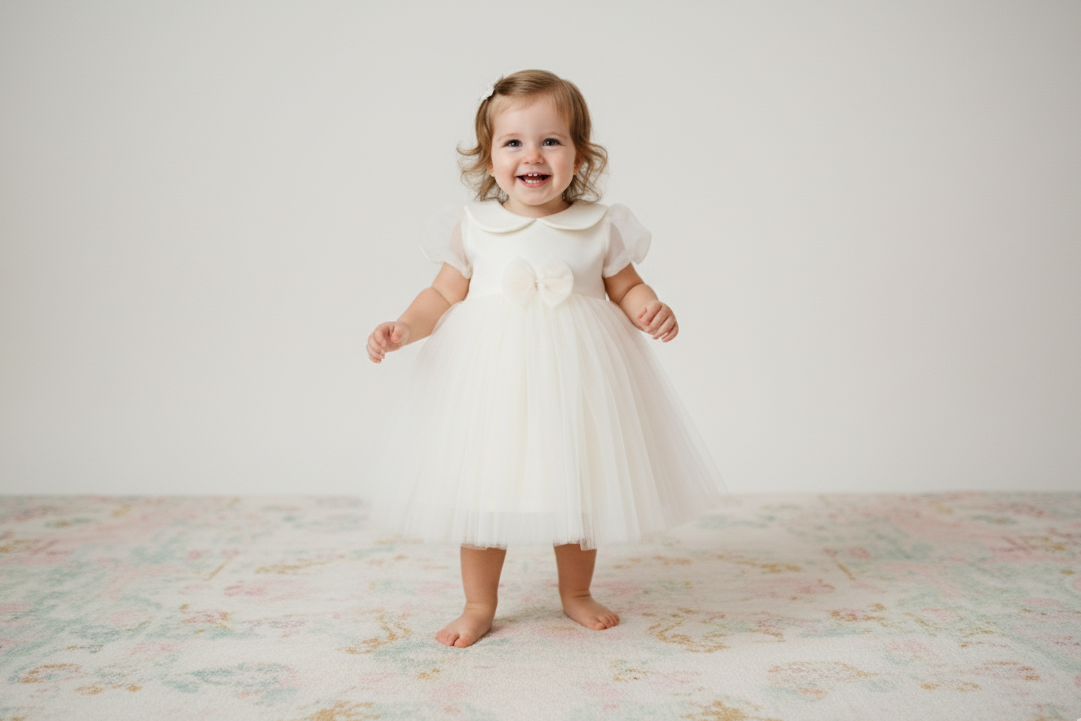 Sweet Bow Tulle Party Dress