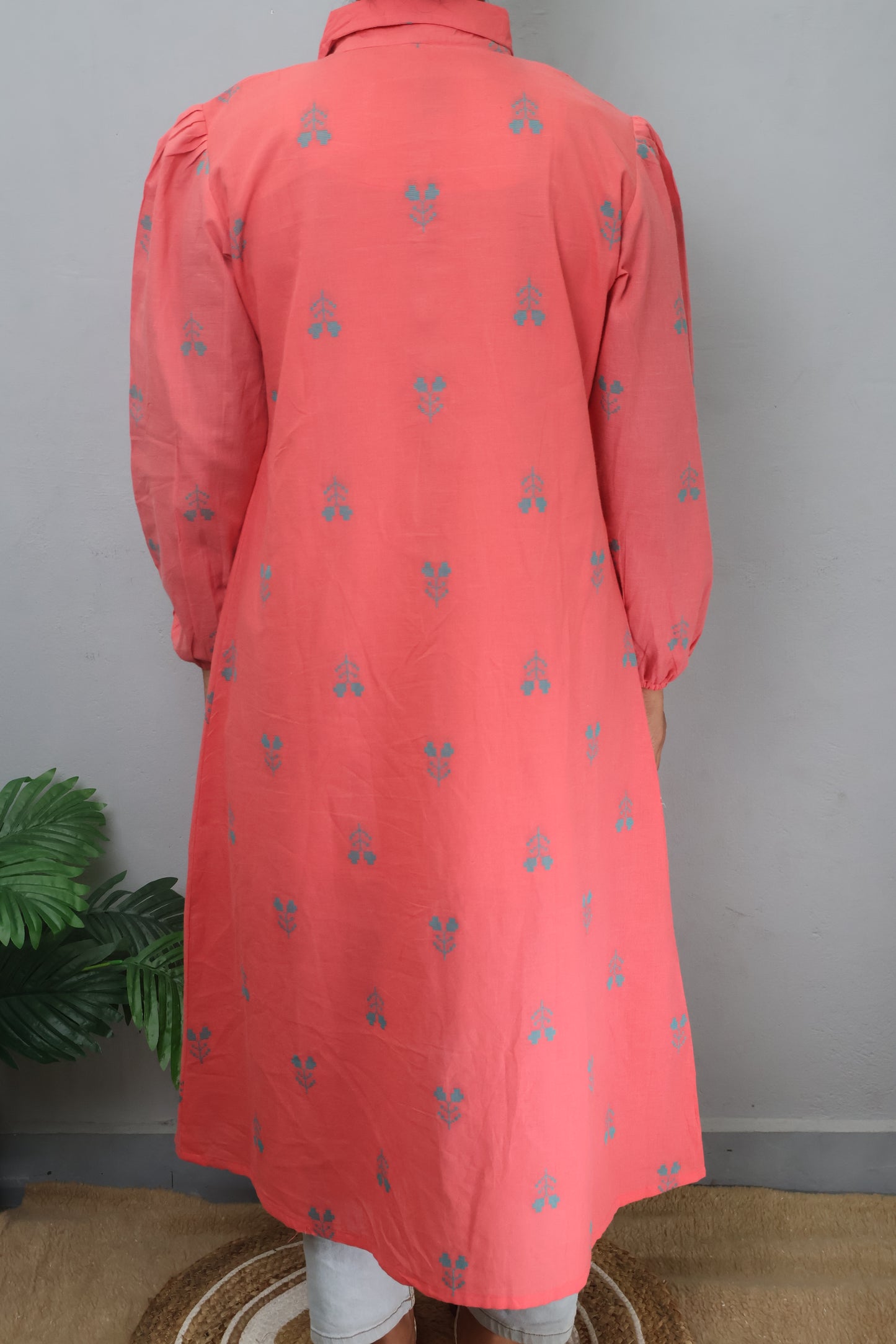 Ivory Cloud Cotton Dress