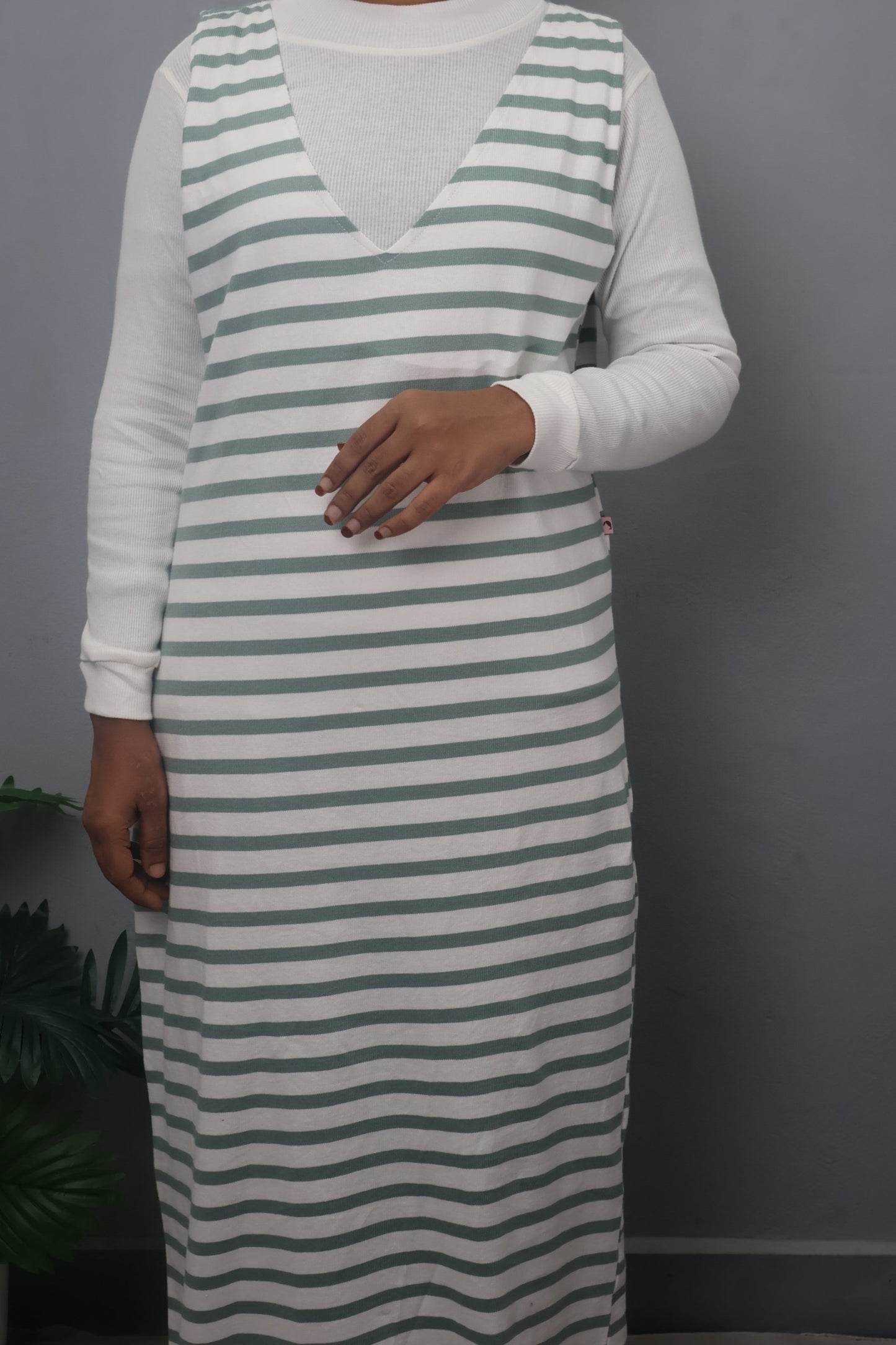 Mint Stripe Layer Dress