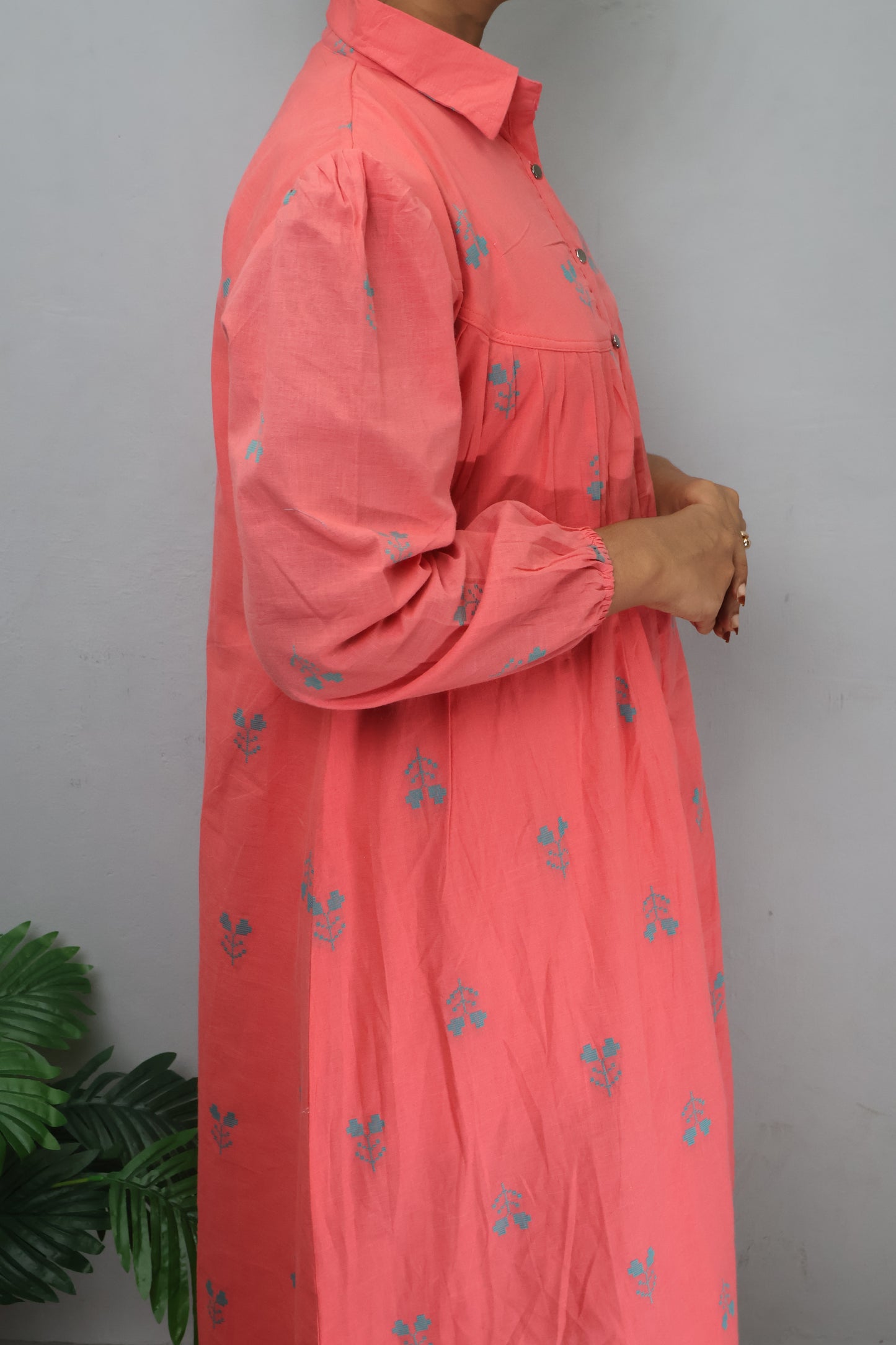 Ivory Cloud Cotton Dress