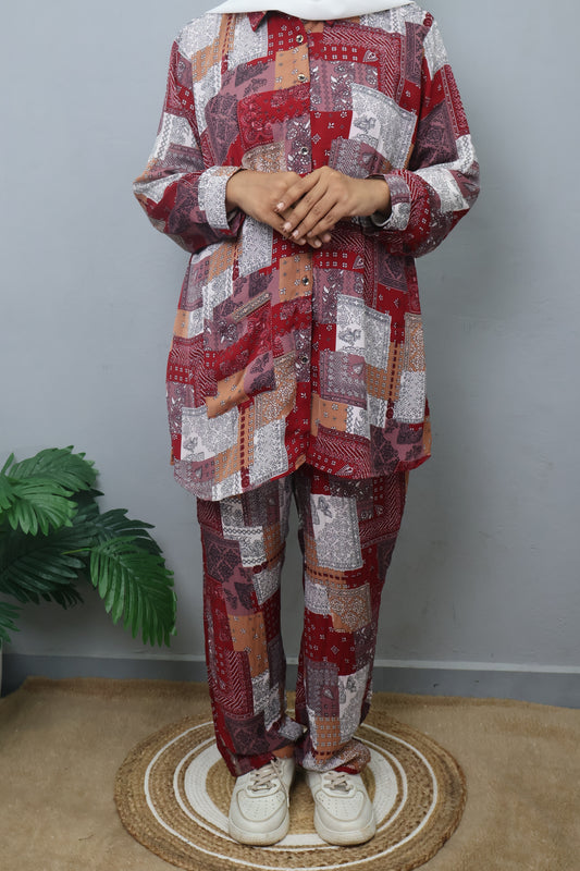 Indigo Patch Co-ord Set