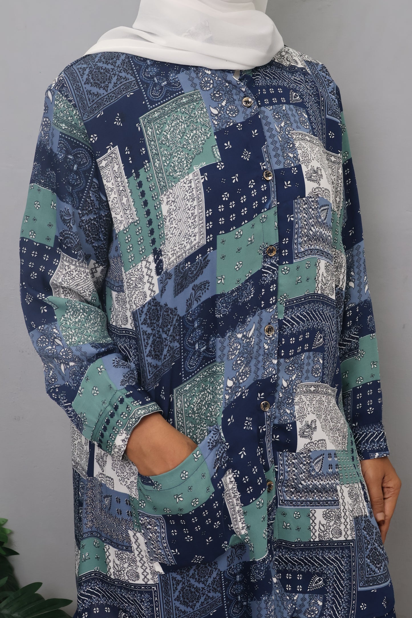 Indigo Patch Co-ord Set