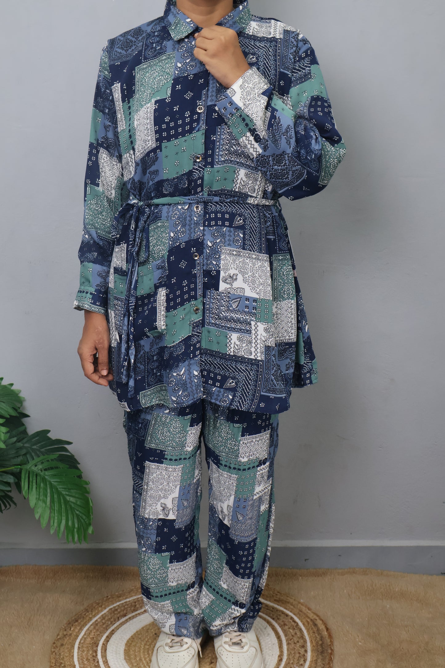 Indigo Patch Co-ord Set