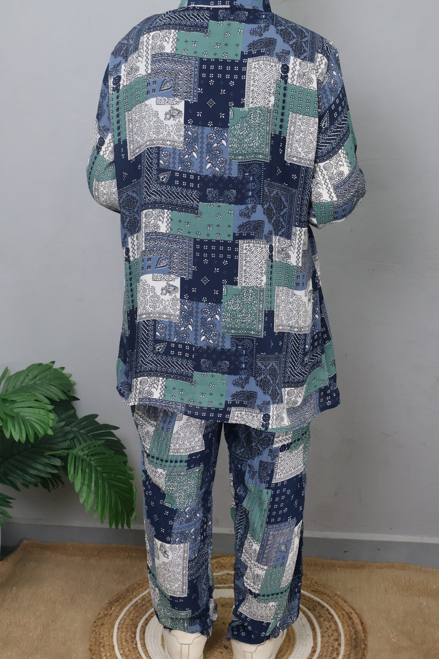 Indigo Patch Co-ord Set