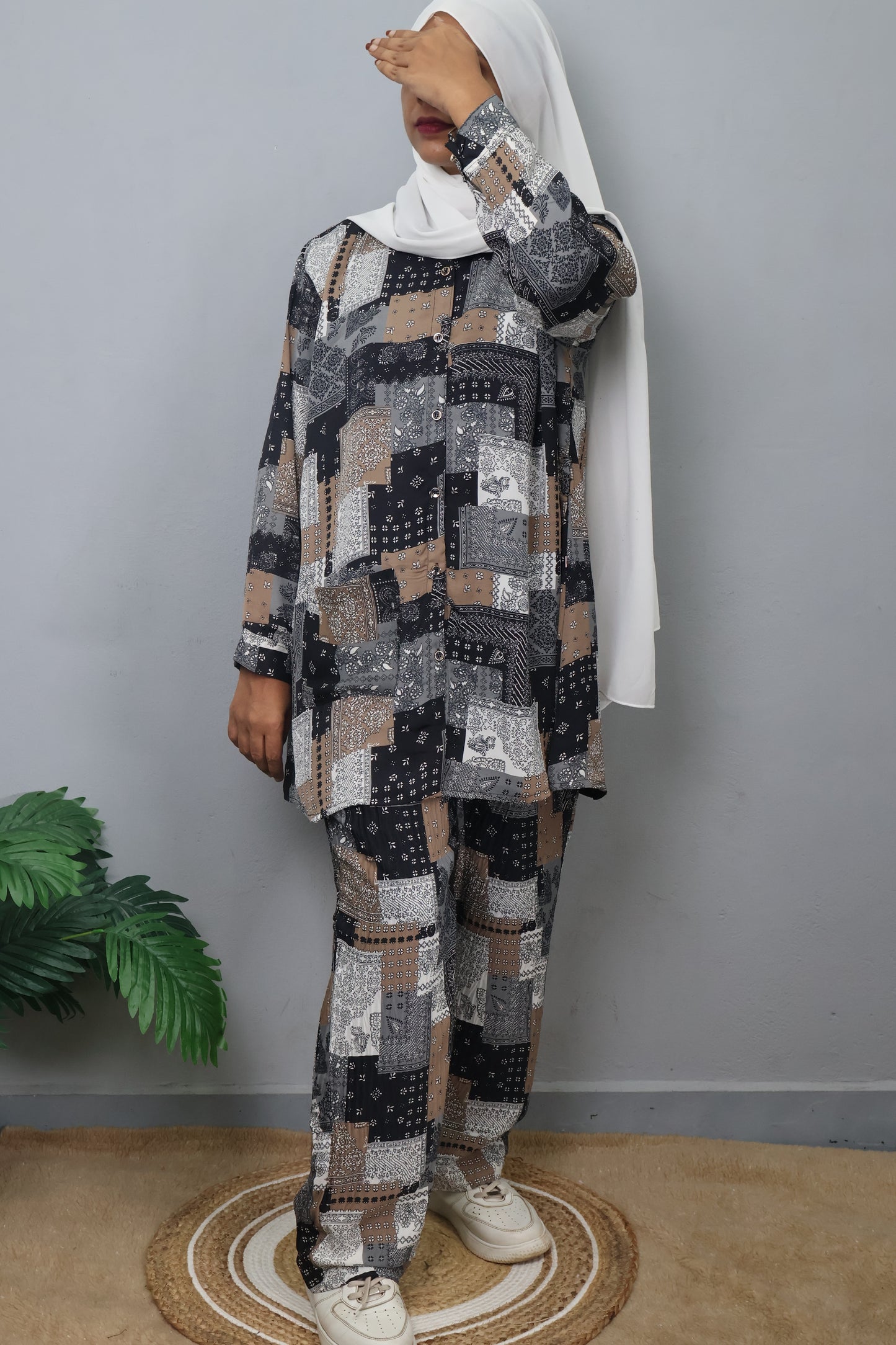 Indigo Patch Co-ord Set