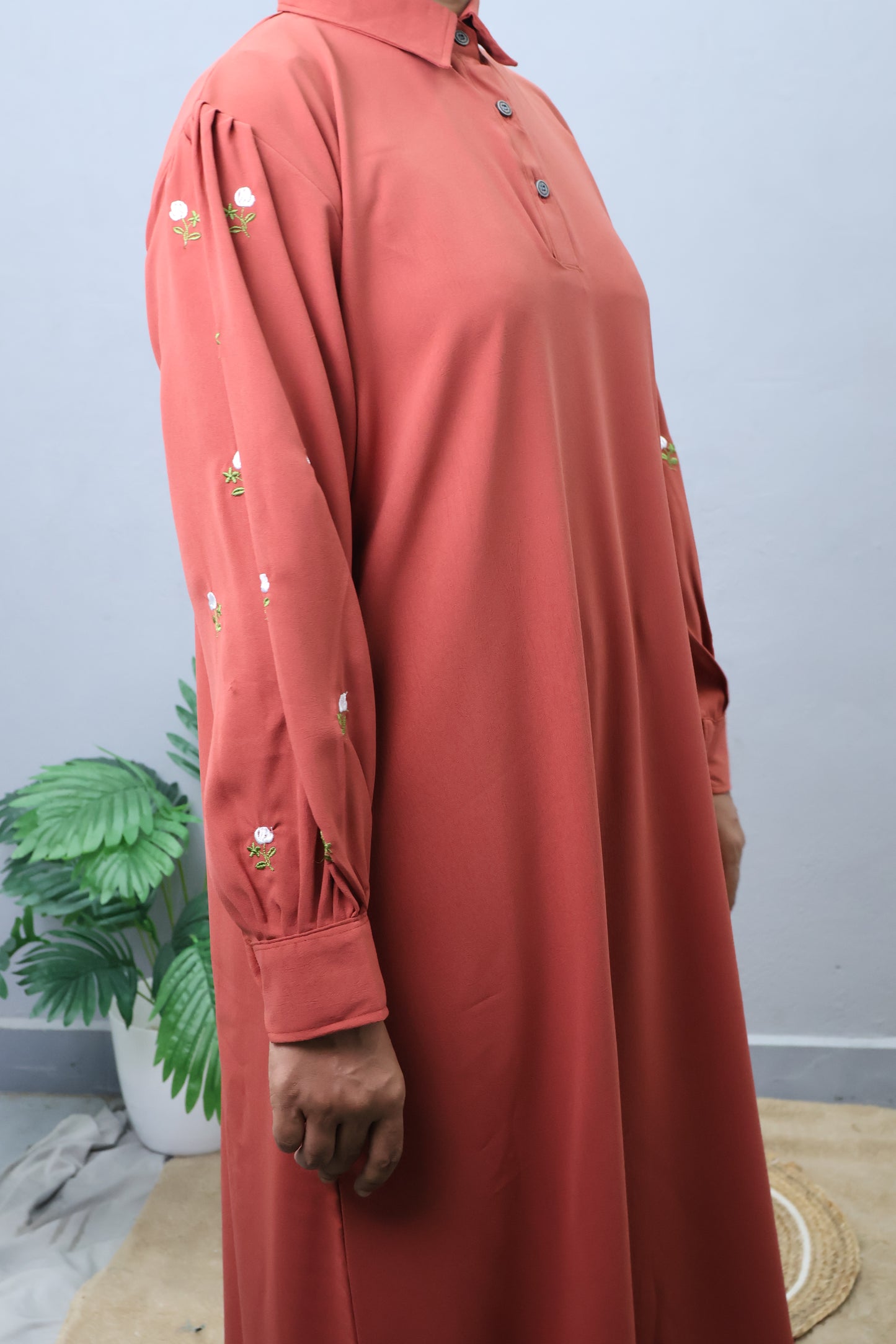 A-Line Kurta Set with Balloon Sleeves