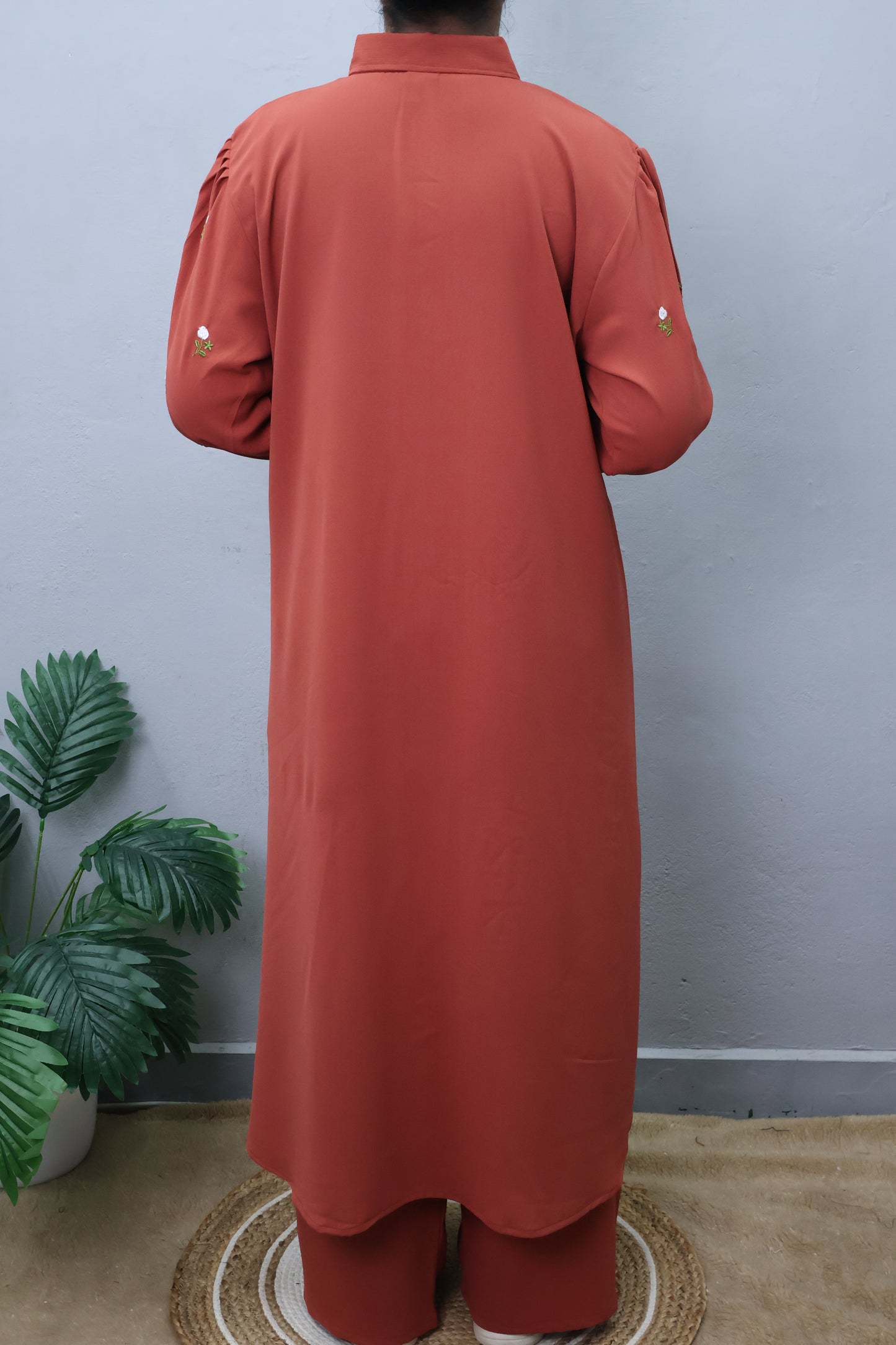A-Line Kurta Set with Balloon Sleeves