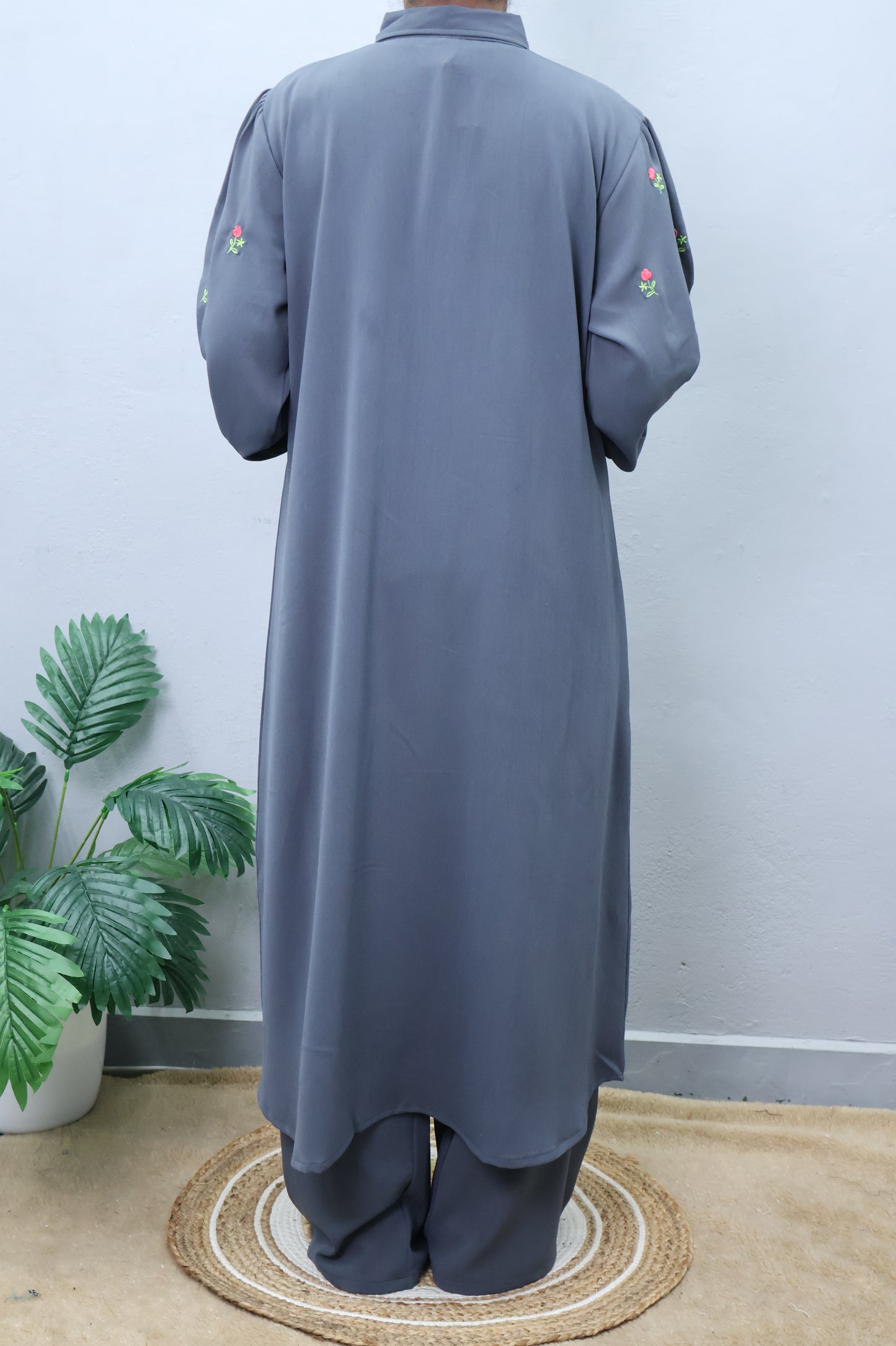 A-Line Kurta Set with Balloon Sleeves