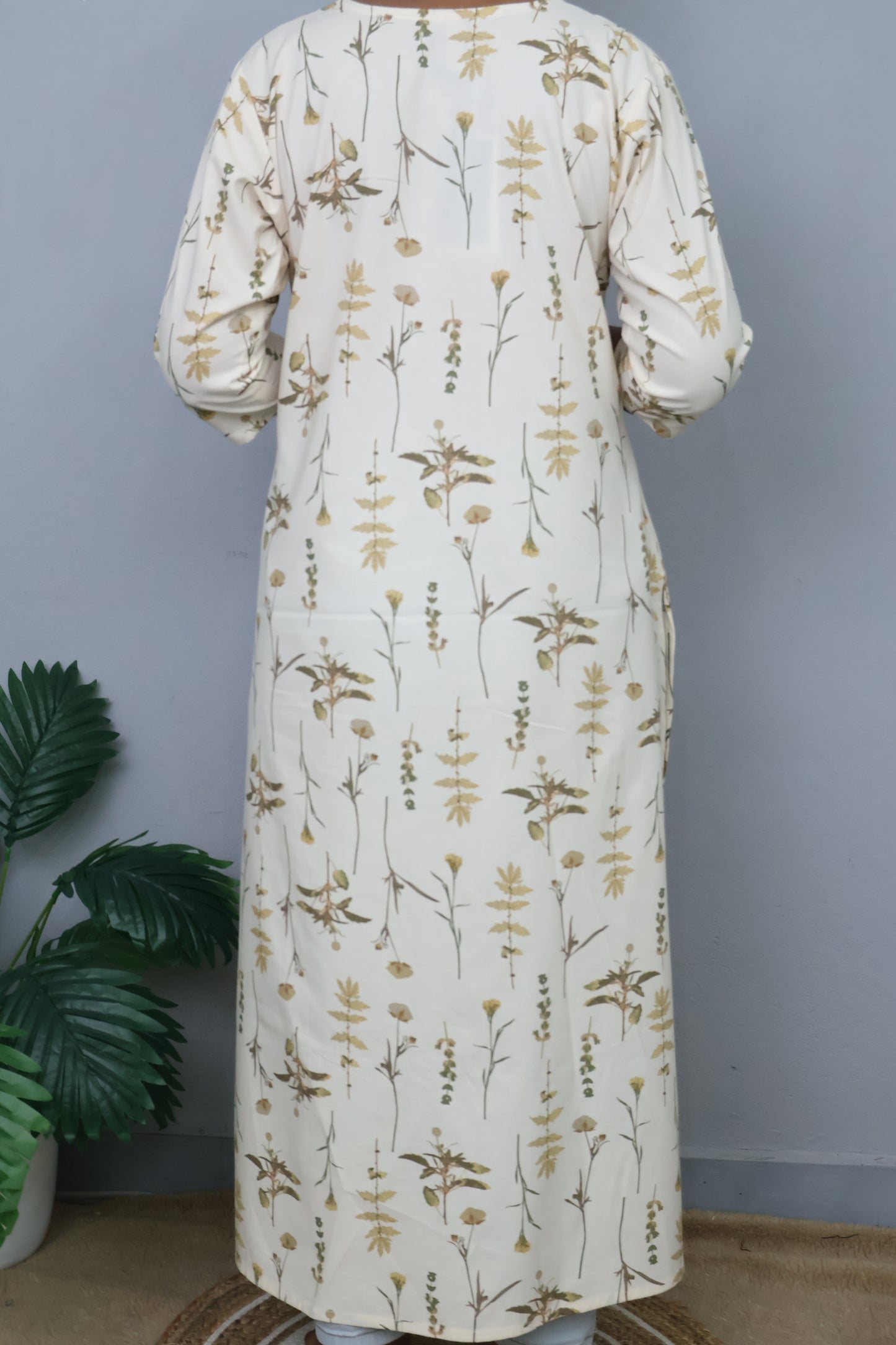 Classic Kurti with Botanical Print
