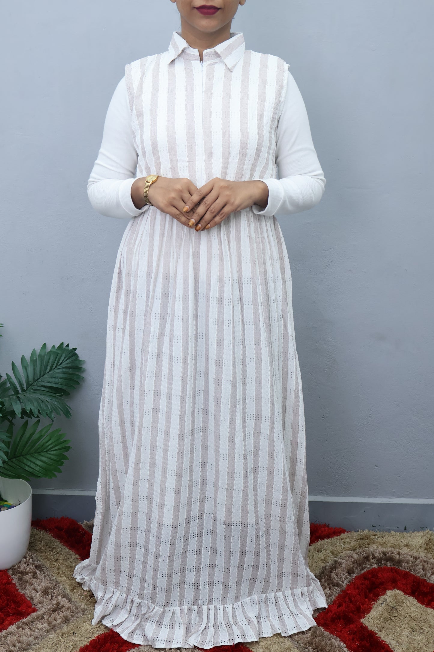 Elegant Drape Maxi Dress