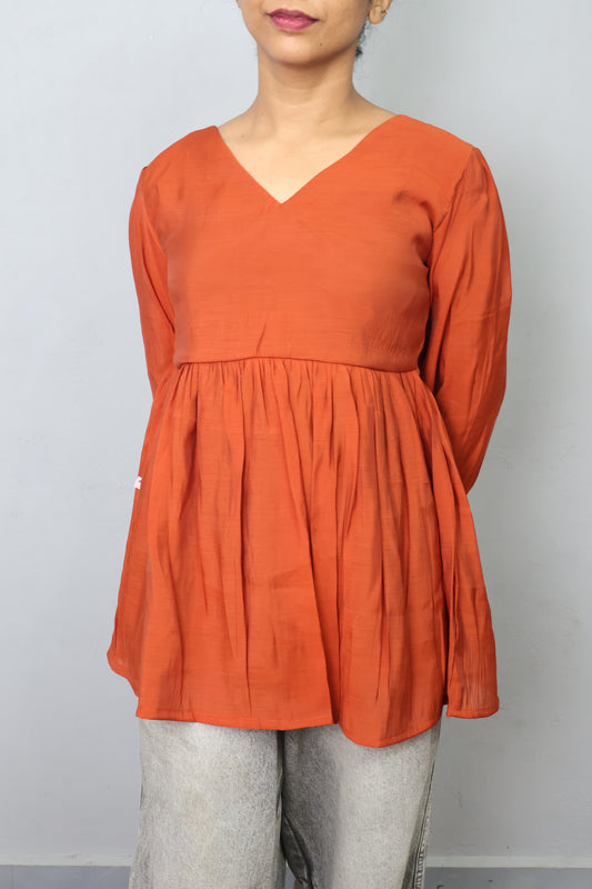 Amber Breeze V-Neck Top