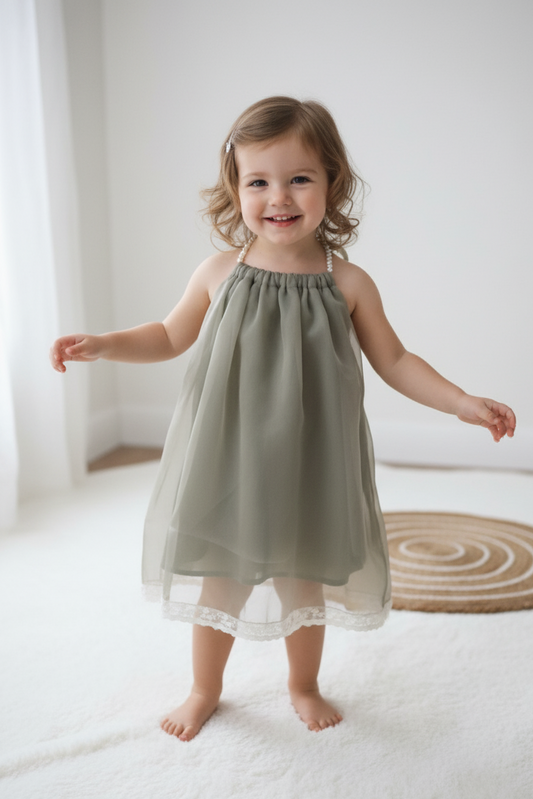 Sage Mist Party Dress