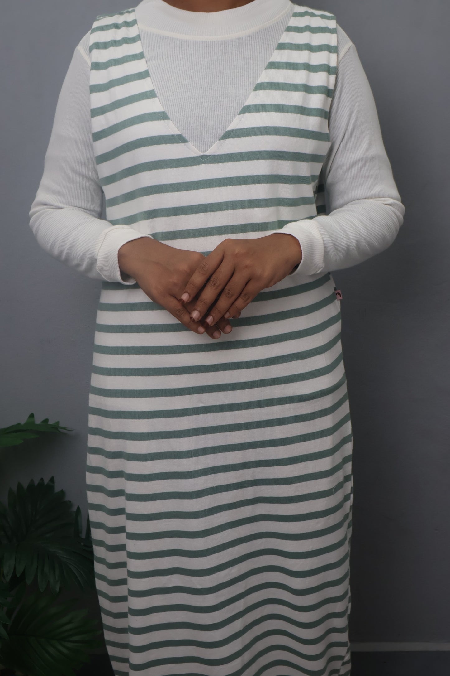 Mint Stripe Layer Dress