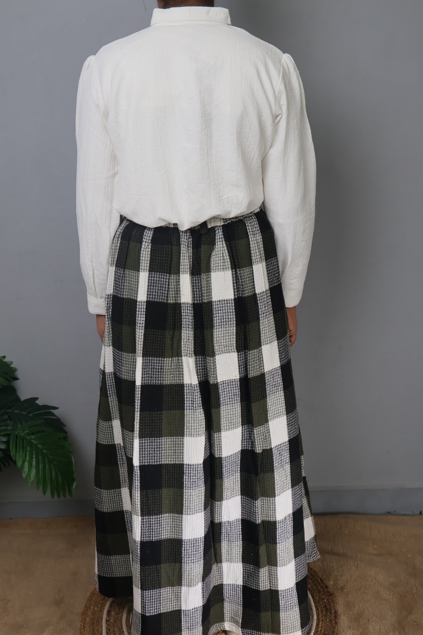 Modesty white shirt and skirt